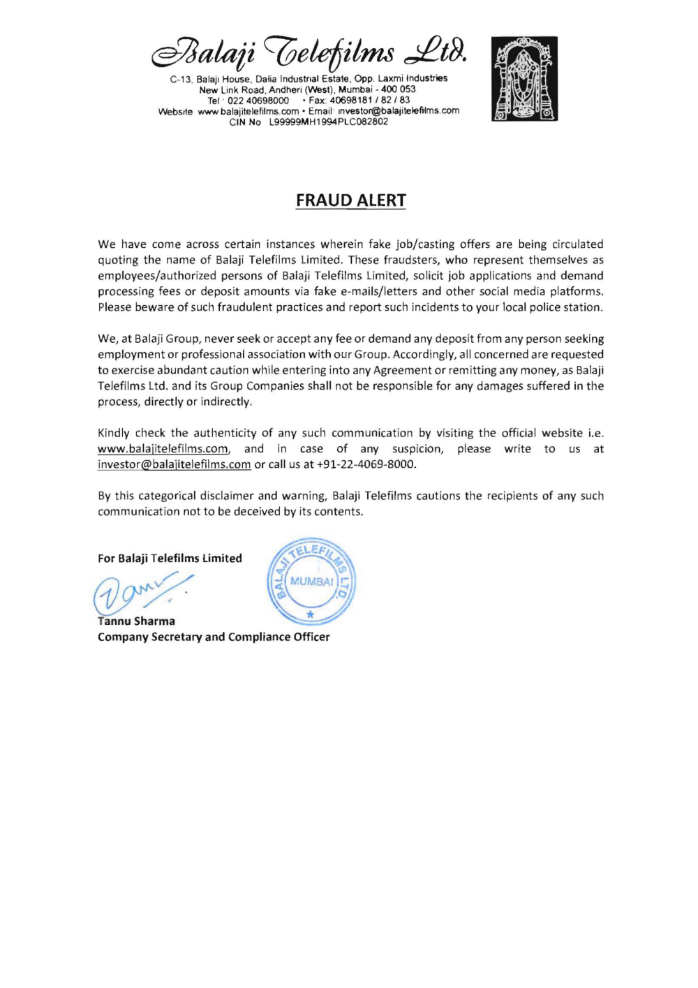 Fraud Alert Image